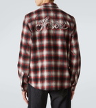 Amiri Swirl checked cotton flannel shirt