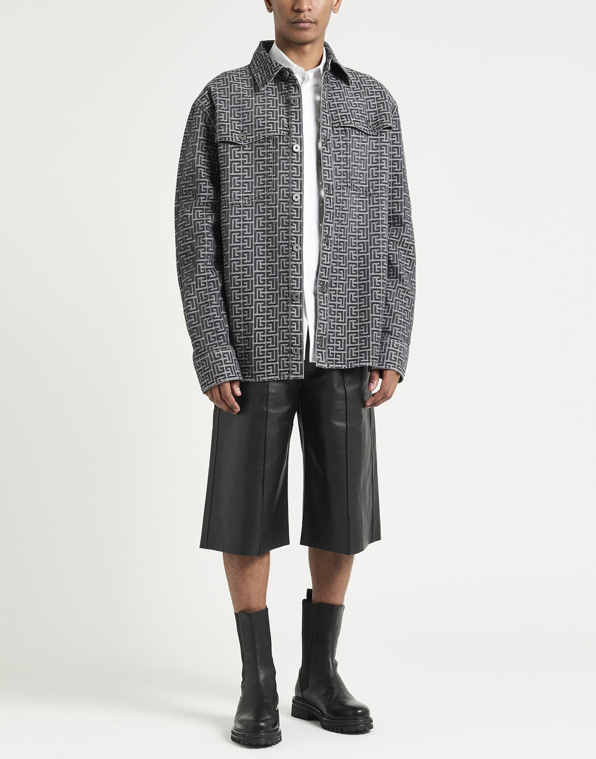 Balmain Mens Shirt in Black