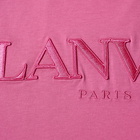 Lanvin Men's Logo T-Shirt in Flamingo Pink