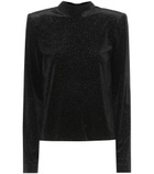 Rta - Freddie metallic velour top