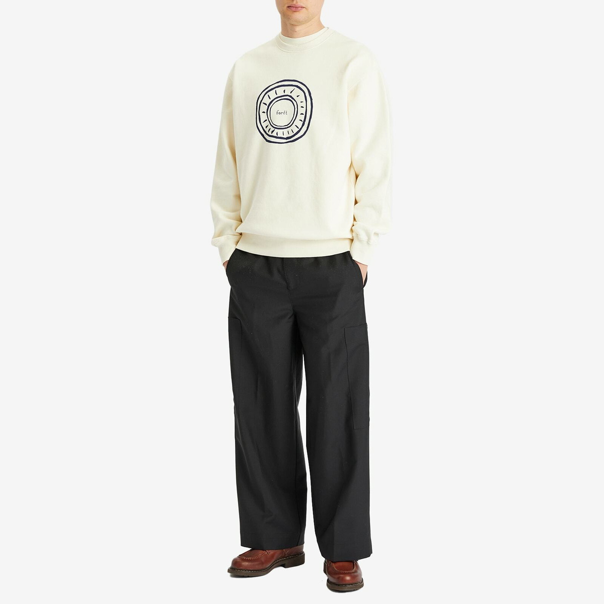 Foret Men's Nova Sweatshirt in Cloud