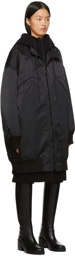 Regulation Yohji Yamamoto Black Hoody Bomber