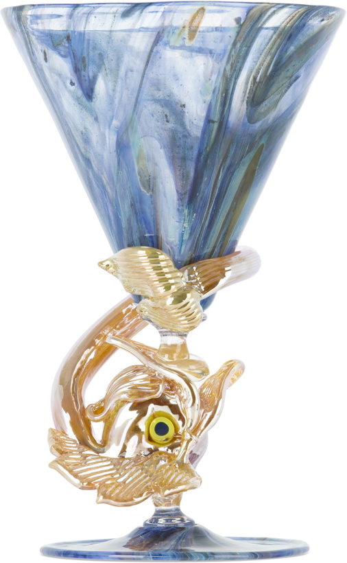 Photo: Charlie Larouche-Potvin SSENSE Exclusive Blue Whale Wine Glass