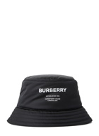 Nylon Padded Bucket Hat in Black