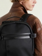 SAINT LAURENT - Leather-Trimmed Shell Backpack