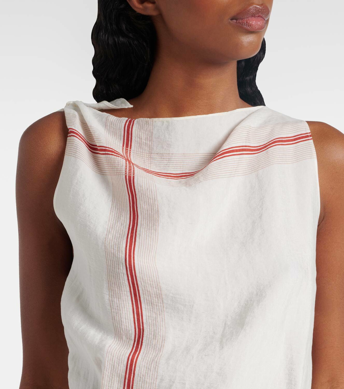 Vince Striped wrap dress