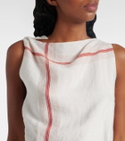Vince Striped wrap dress