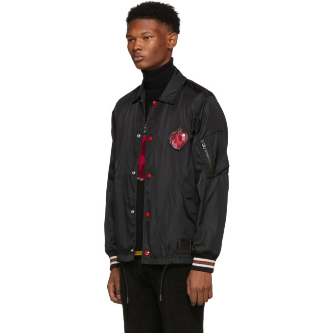 Coach 1941 Black Disney Edition Poison Apple Coachs Jacket Coach 1941