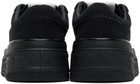 Jil Sander Black Canvas Low Sneakers