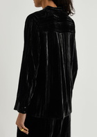 Eileen Fisher Velvet Blouse Black