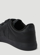 Logo Patch Touch Strap Sneakers in Black