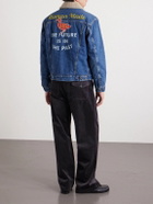 Human Made - Fleece-Lined Denim Jacket - Blue