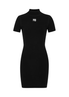 Alexanderwang.t Logo Knitted Mini Dress Black