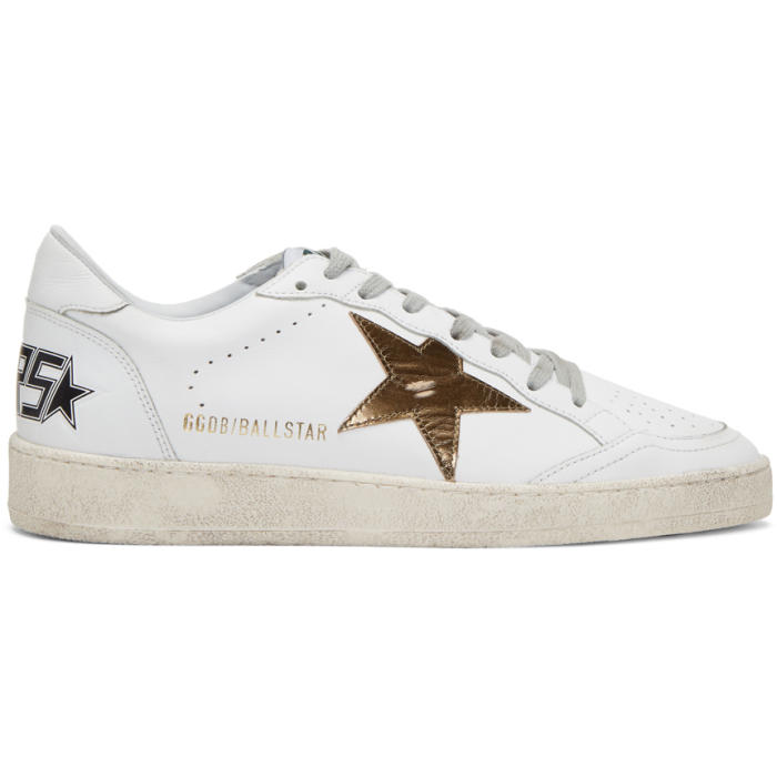 Photo: Golden Goose White Ball Star Sneakers 