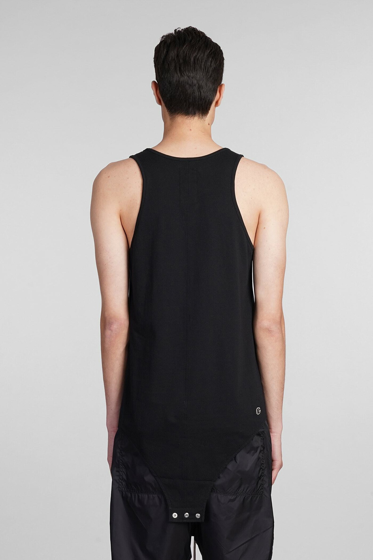 Rick Owens x Champion Basketball Tank Tank Top In Black Cotton