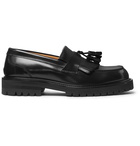 Mr P. - Jacques Fringed Leather Loafers - Black