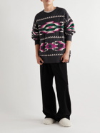 Isabel Marant - Amilton Intarsia-Knit Sweater - Black