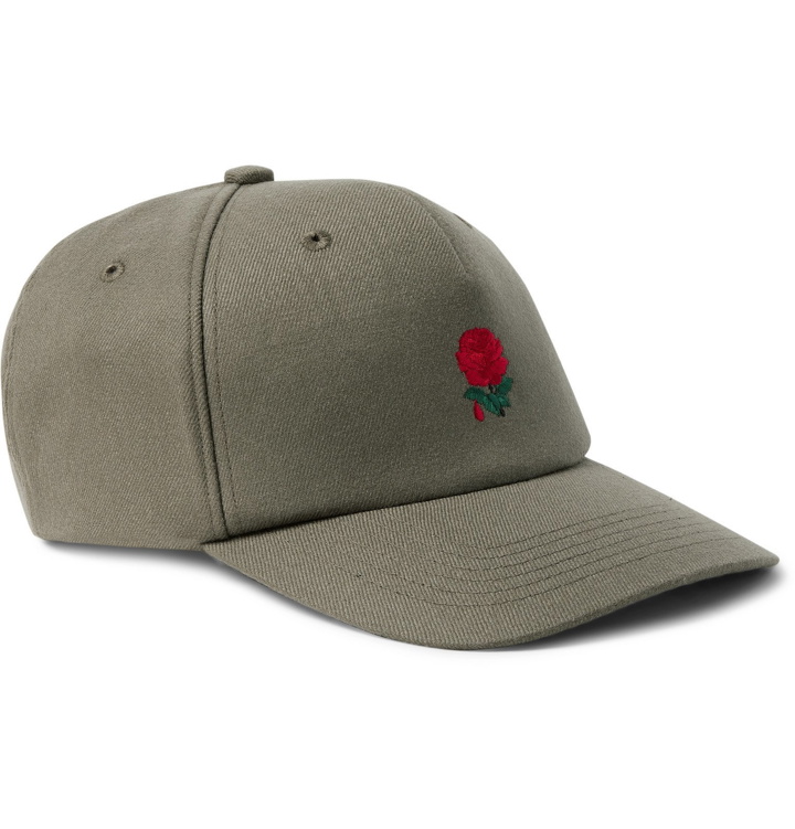 Photo: Undercover - Embroidered Wool-Blend Twill Baseball Cap - Green
