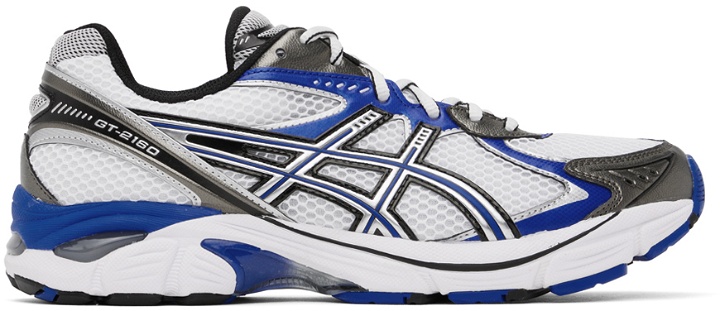 Photo: Asics White & Blue GT-2160 Sneakers