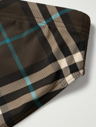 Burberry - Checked Swim Briefs - Brown