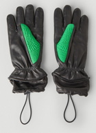 Drawstring Gloves in Green