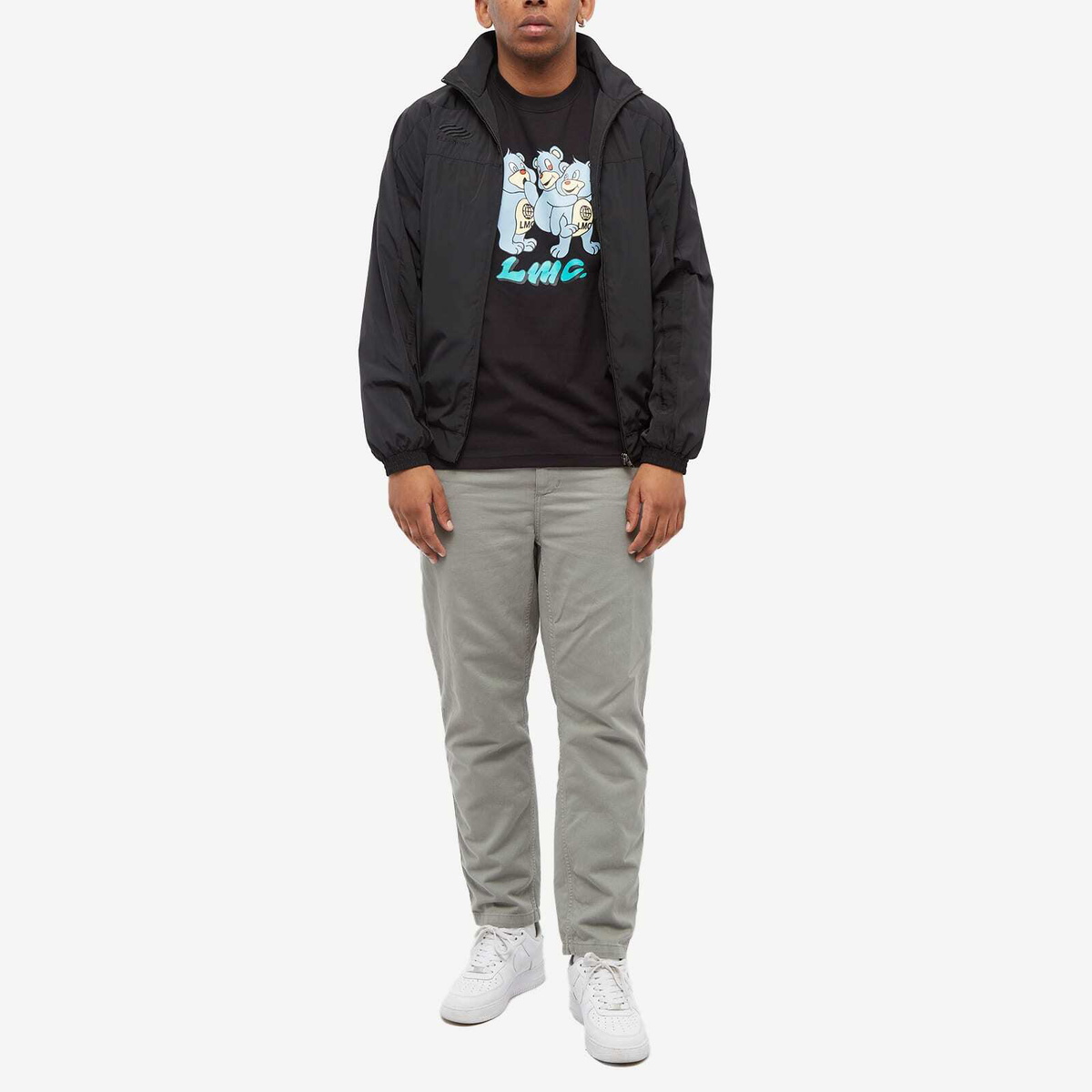 LMC Men's Triangle Bear T-Shirt in Black LMC