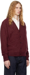 KAPTAIN SUNSHINE Burgundy Royal Alpaca Knit Cardigan