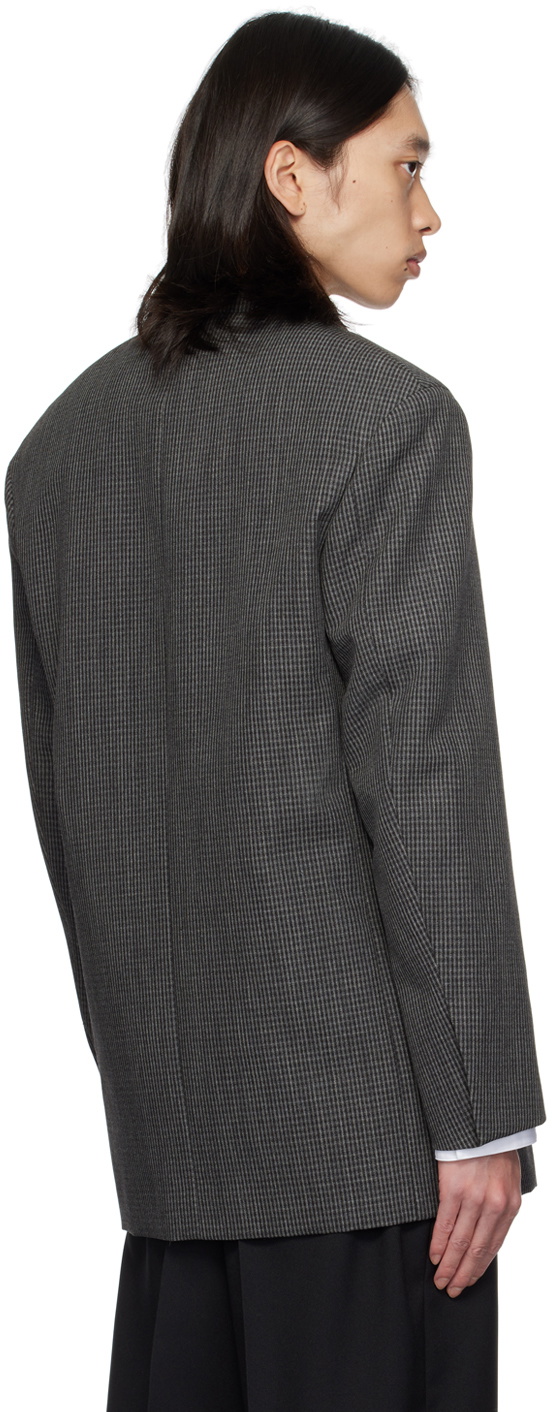 Jil Sander Gray Check Blazer