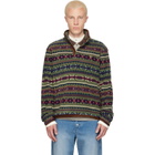 Polo Ralph Lauren Green Patterned Fleece Sweater