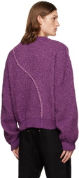 Andersson Bell Purple Ribbed Sweater