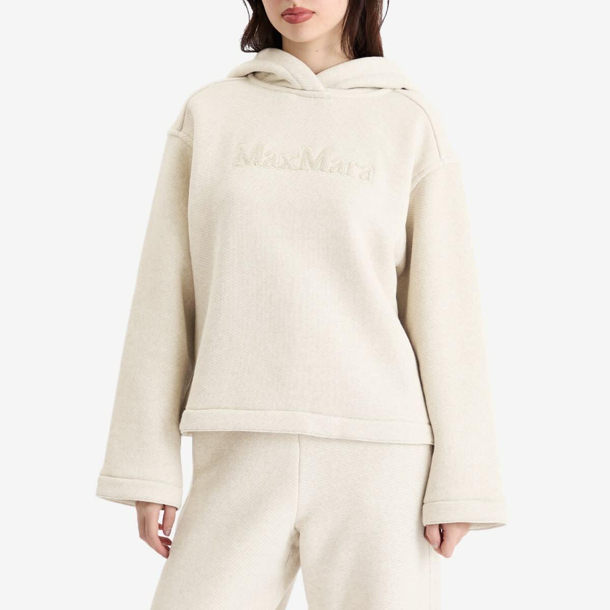 Max Mara Women's Gary Logo Hoodie in Albino