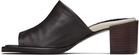 BY FAR Brown Francisco Lamb Nappa Leather Heeled Sandals