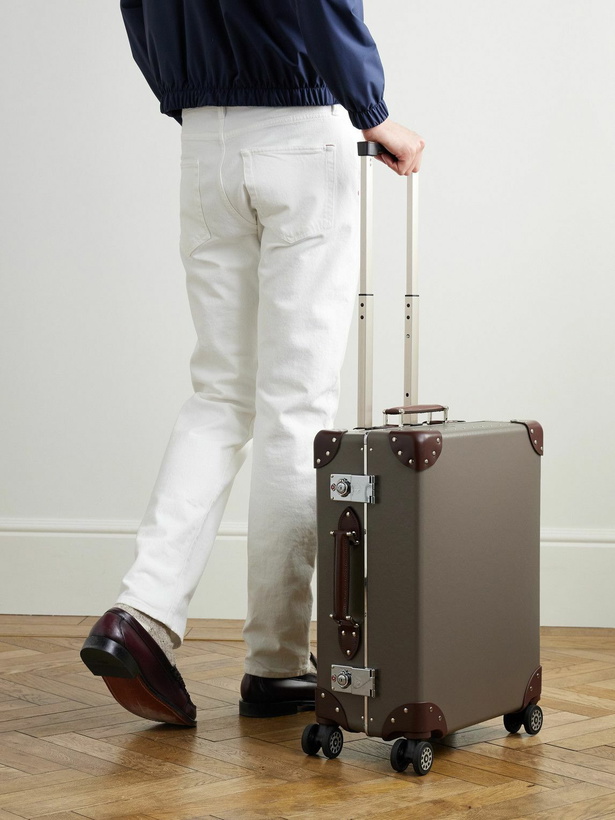 Photo: Globe-Trotter - Metropolis Leather-Trimmed Carry-On Suitcase
