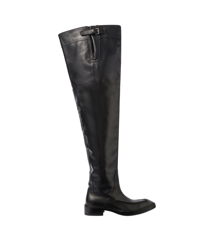 Photo: Saint Laurent Joe leather over-the-knee boots