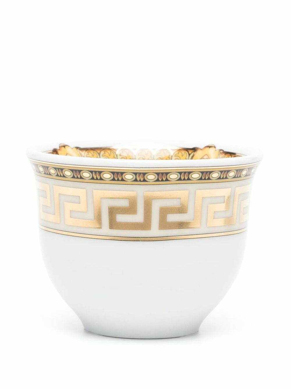 Versace White La Greca Espresso Cup Set Versace