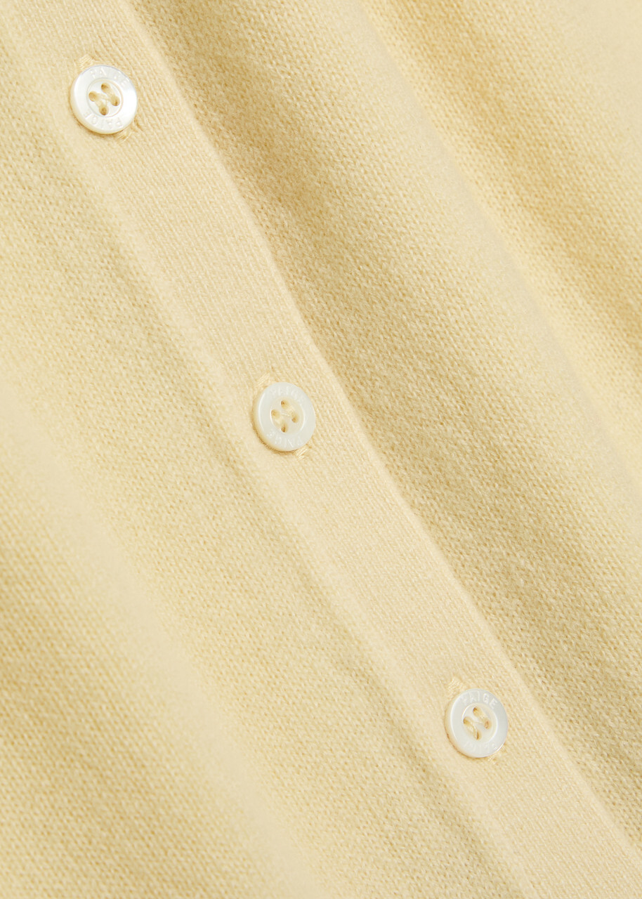 Paige Anika Cashmere Vest Yellow