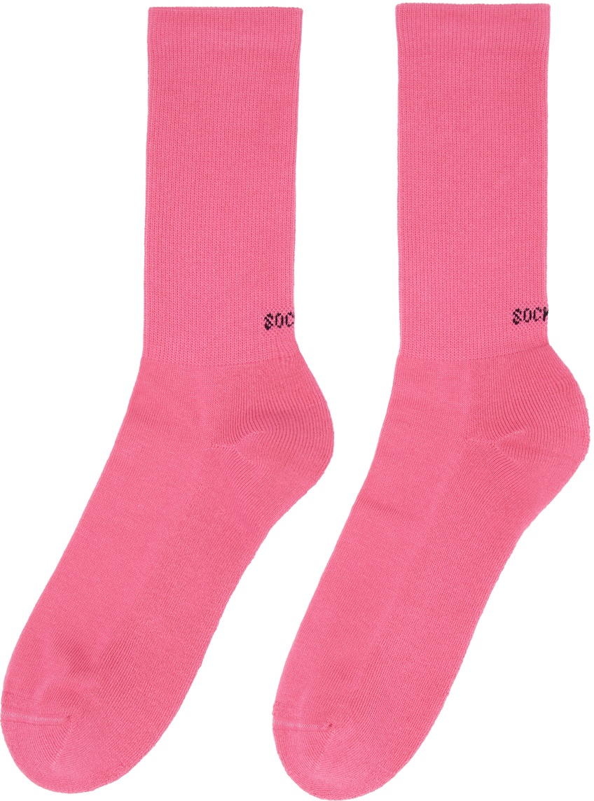 SOCKSSS Two-Pack Pink & White Socks Socksss