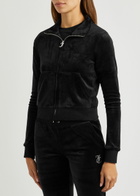 Juicy Couture Lieu Logo Velour Track Jacket Black