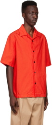 Jil Sander Red Cotton Shirt