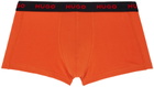 Hugo Three-Pack Multicolor Logo Trunks