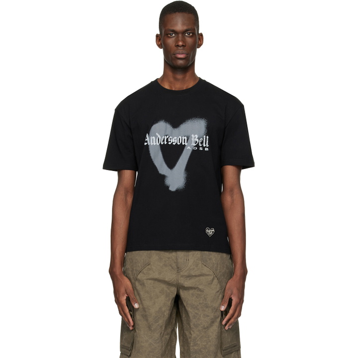 Photo: Andersson Bell Black Essential Heart T-shirt