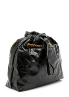 Balenciaga Crush Small Crinkled Leather Bucket bag - Black - One Size
