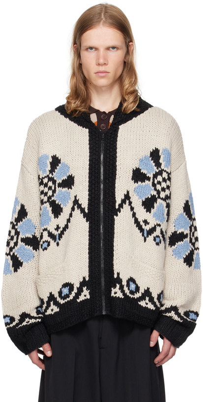 Photo: Anna Sui SSENSE Exclusive Black & Blue Cardigan
