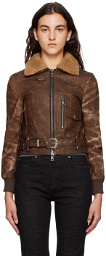 Andersson Bell Brown Austin Faux-Leather Jacket
