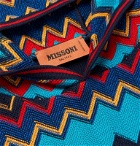 Missoni - Cotton and Wool-Blend Intarsia Hoodie - Blue