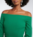 Safiyaa Amadora off-shoulder crêpe gown