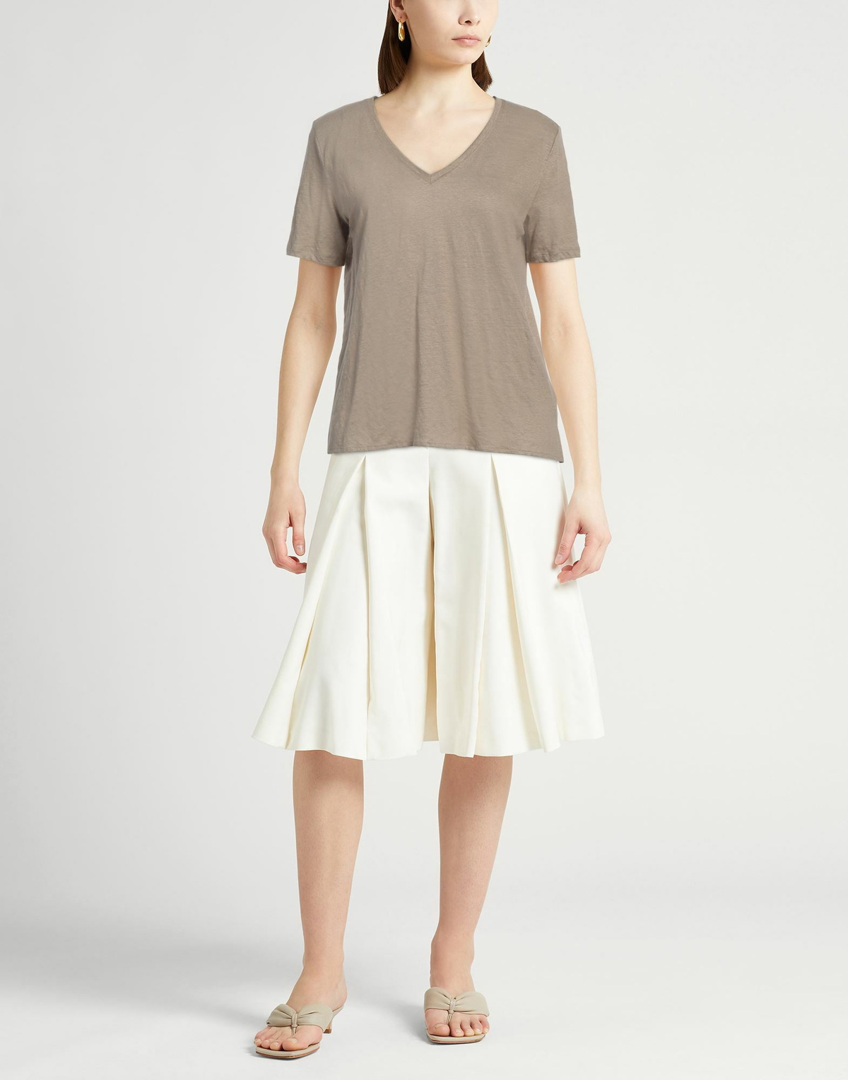 Majestic Filatures Womens T-shirt in Beige