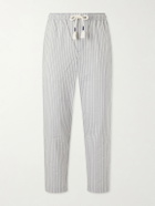 Orlebar Brown - Sonoran Straight-Leg Striped Cotton-Blend Seersucker Trousers - Gray