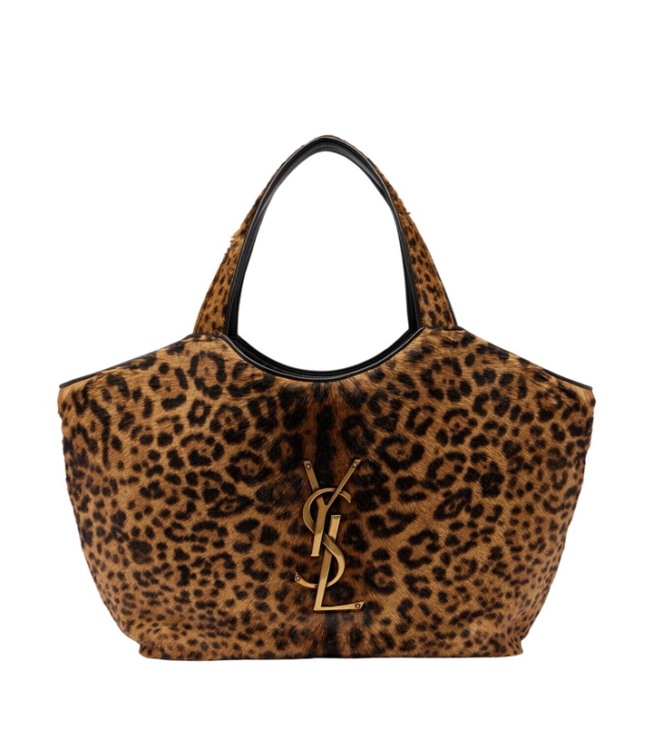 Photo: Saint Laurent Icare leopard-print calf hair shopper