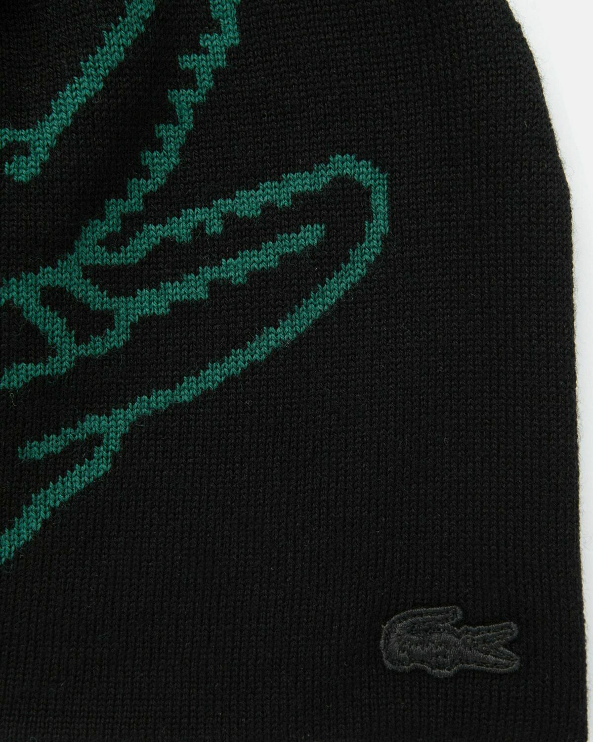 Lacoste KNITTED BEANIE Black Mens Beany